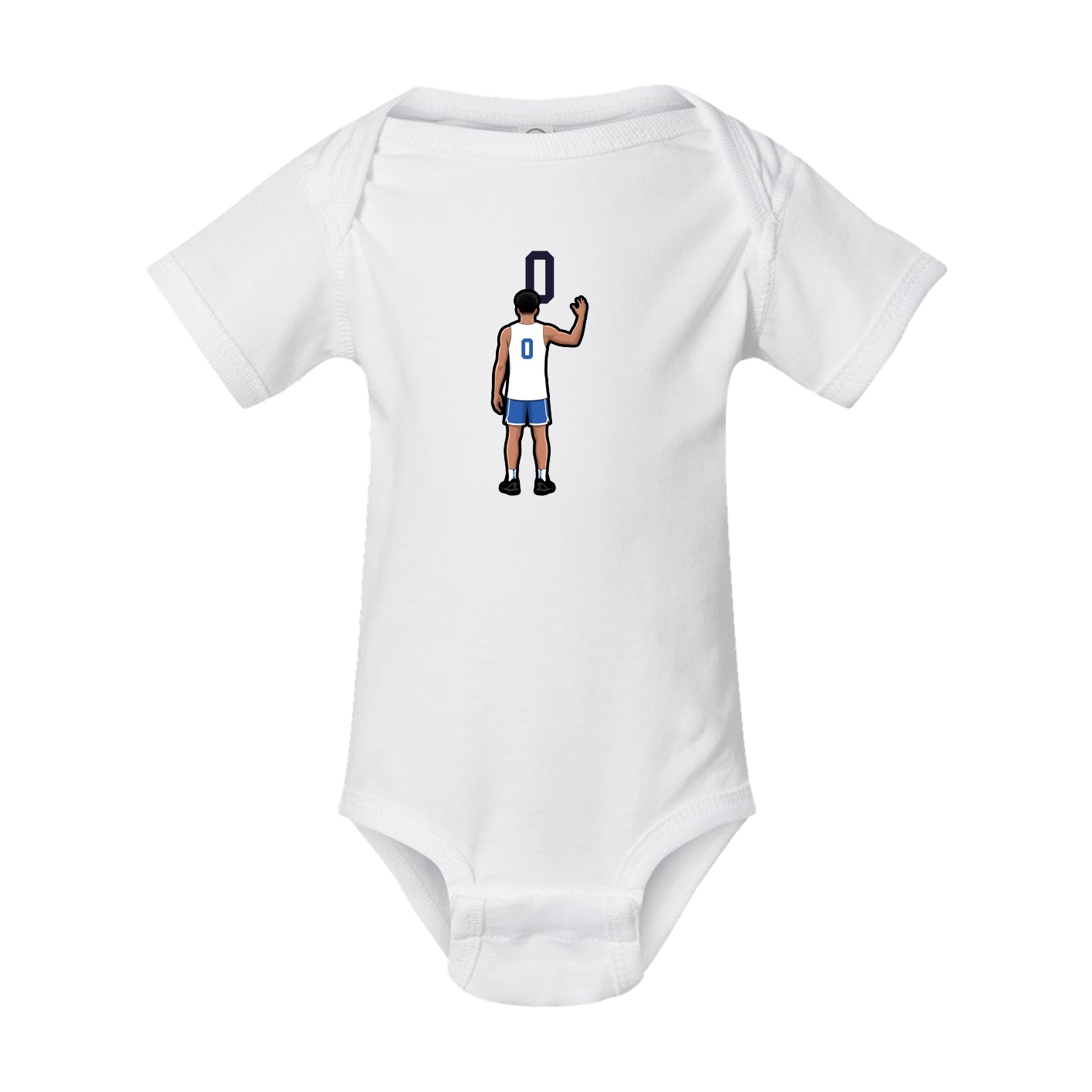 Baby Onesie — Number Top in White
