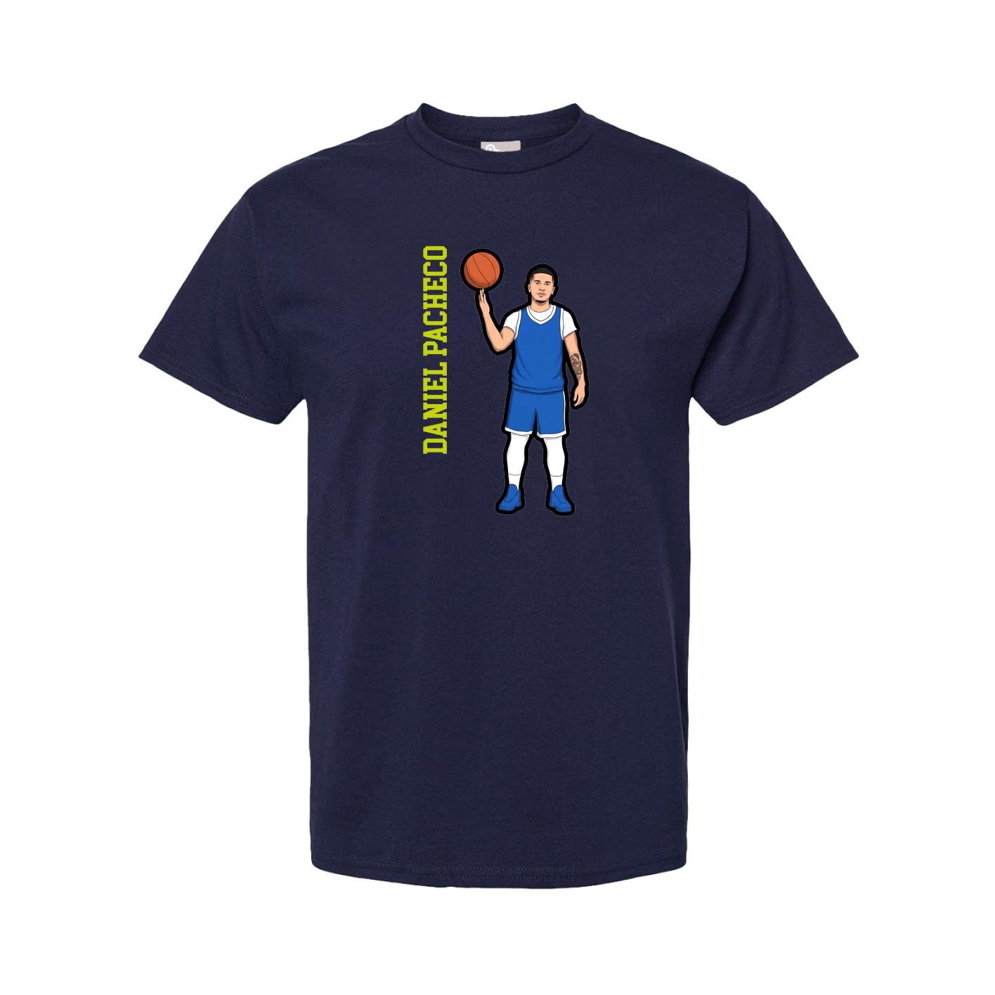 Tee — Name Vertical in Navy