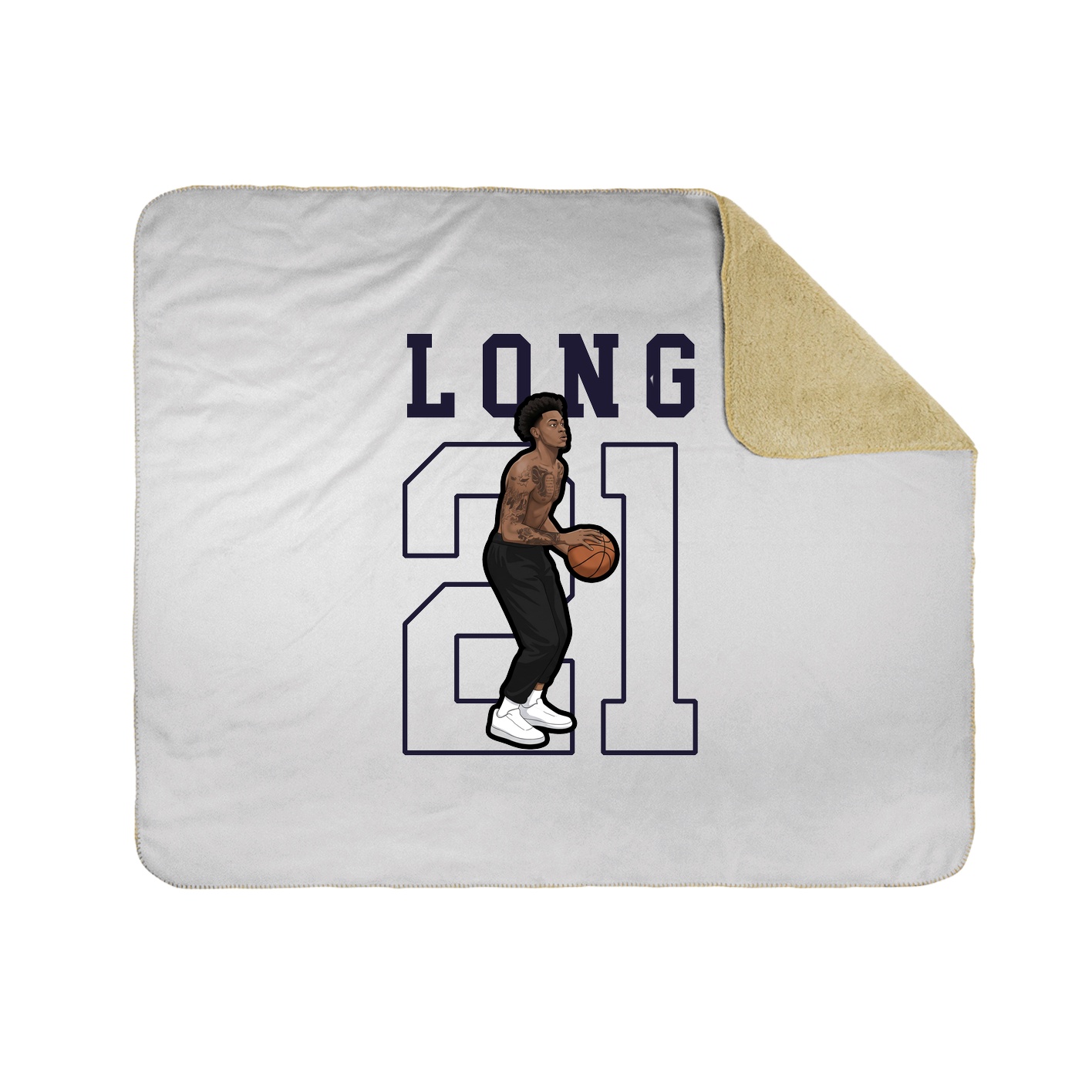 50x60 Sherpa Lined Throw Blanket