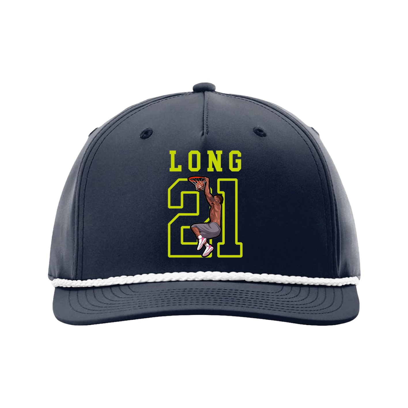 Five-Panel Classic Rope Cap — Shirsey in Navy