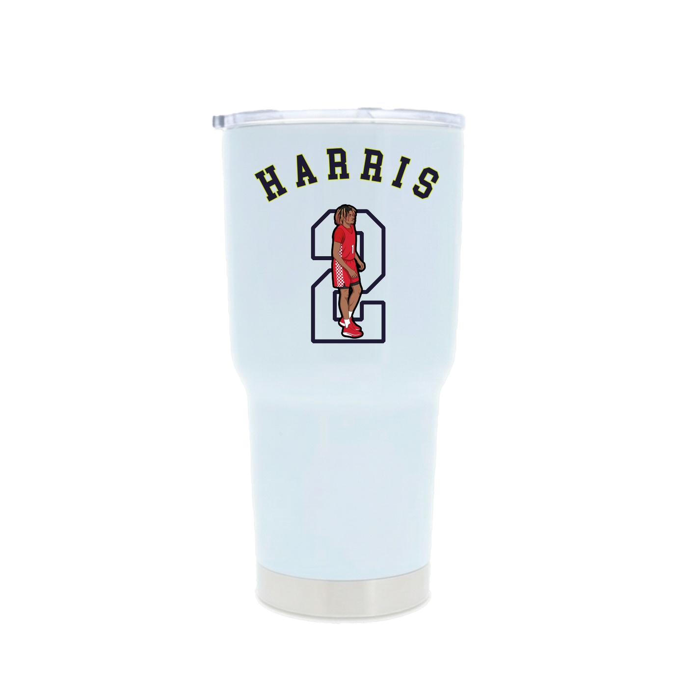 30oz Stainless Steel Tumbler — Shirsey Arch in White