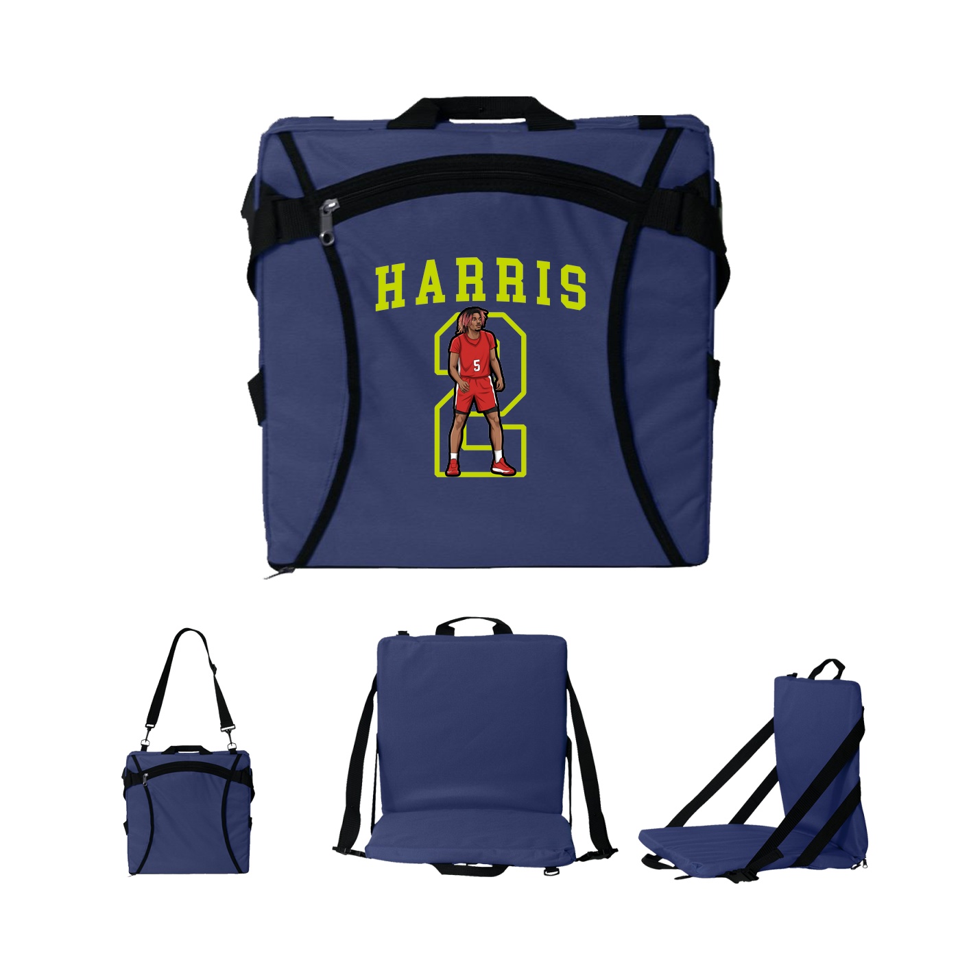 Folding Stadium Seat — Shirsey in Navy
