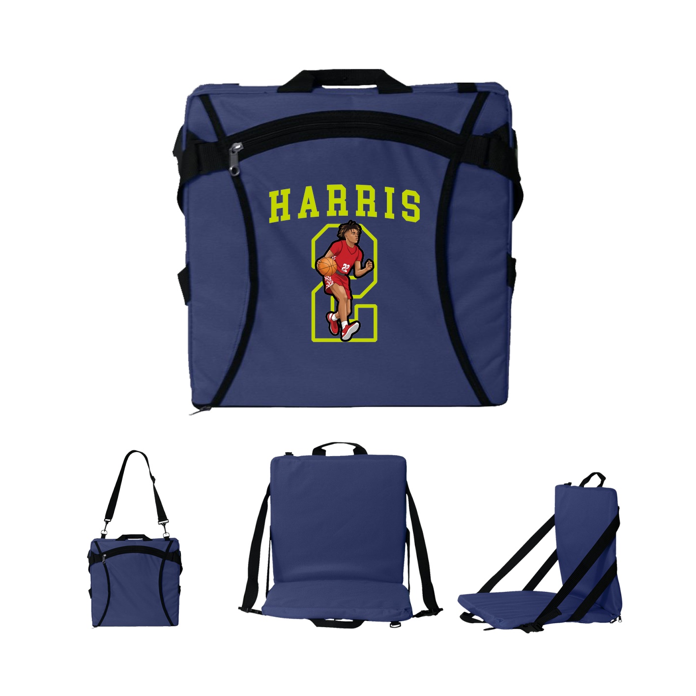 Folding Stadium Seat — Shirsey in Navy
