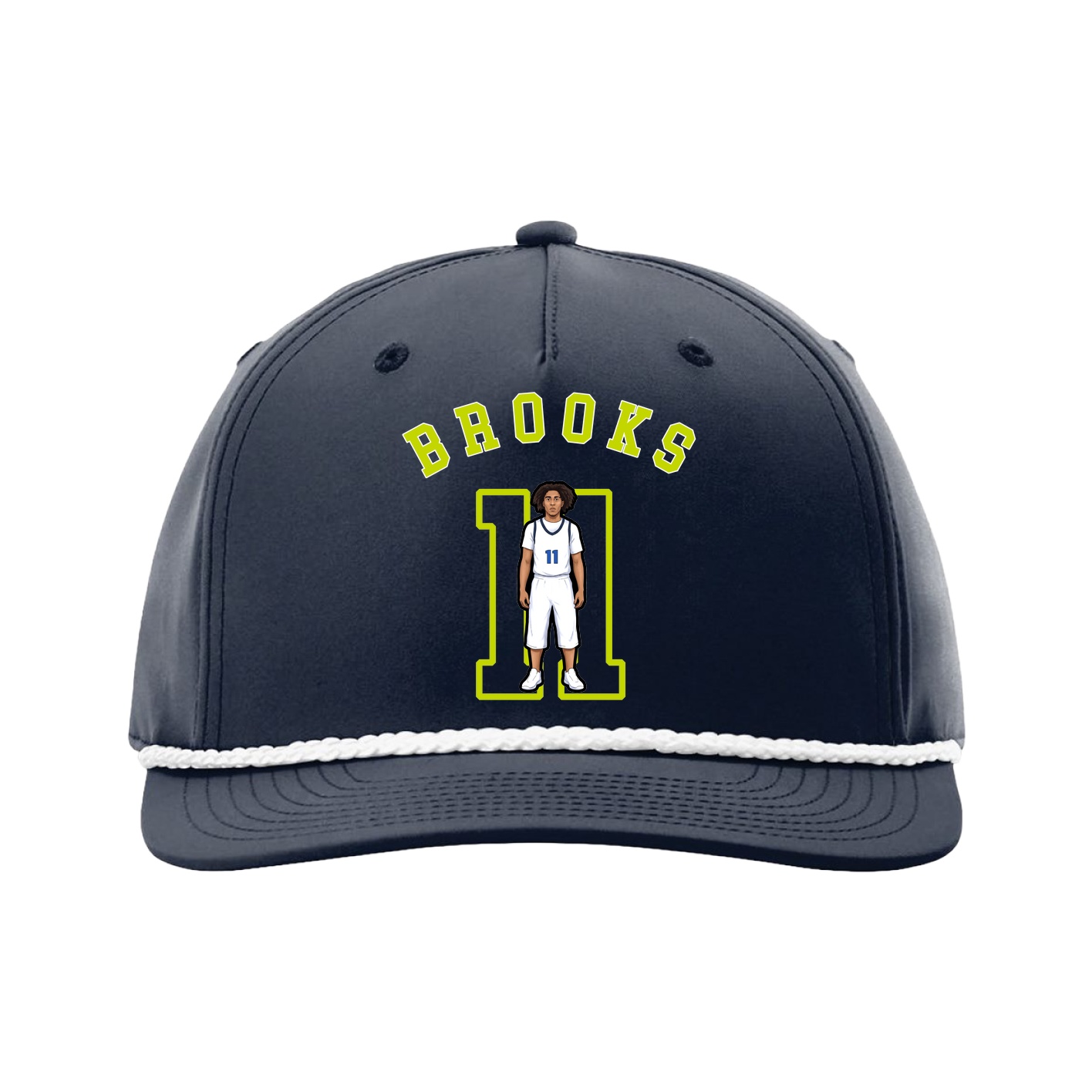 Five-Panel Classic Rope Cap — Shirsey Arch in Navy