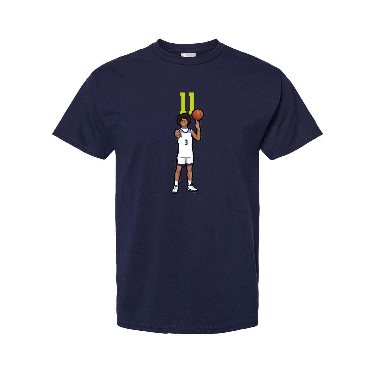 Tee — Number Top in Navy