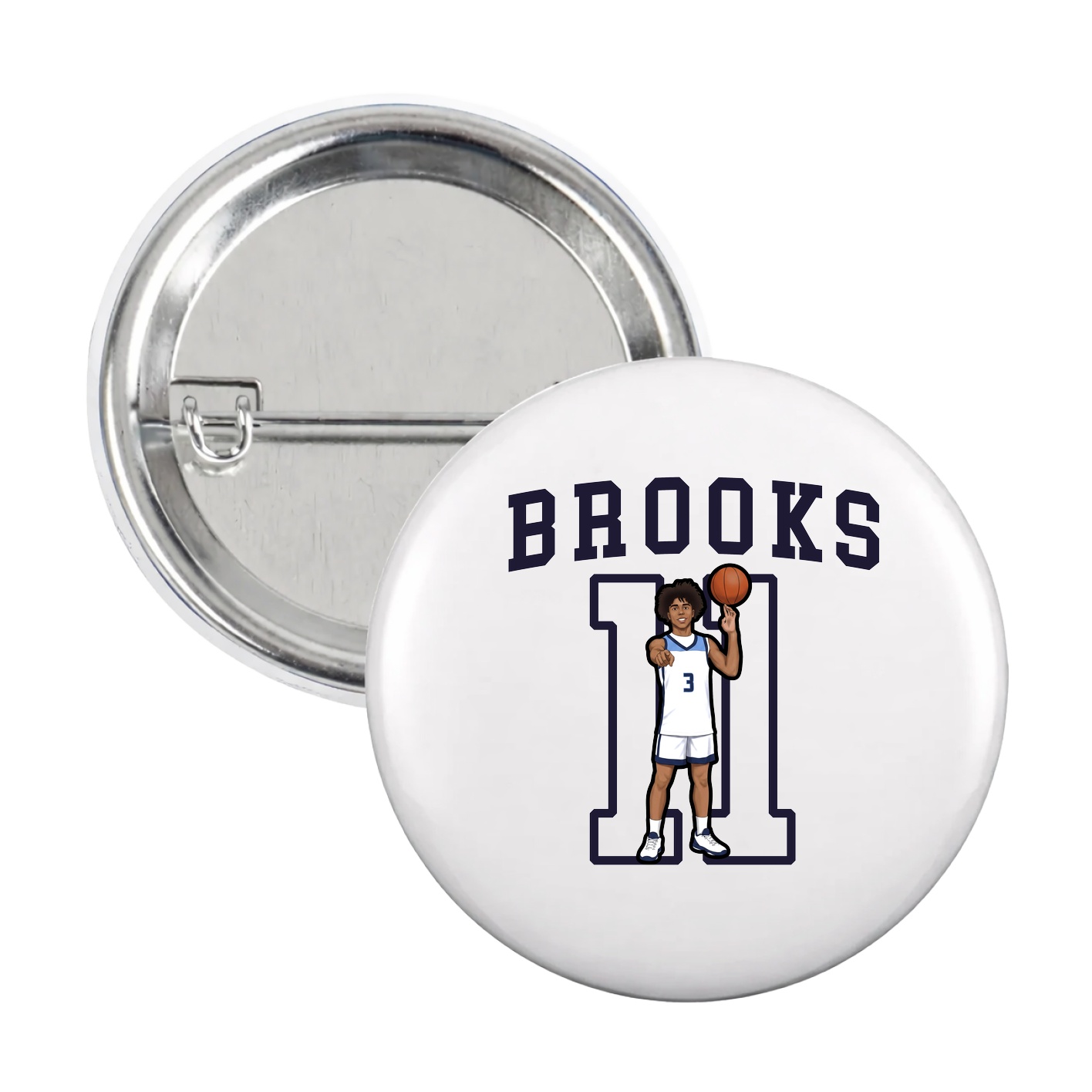 Game Day Button — Shirsey in White