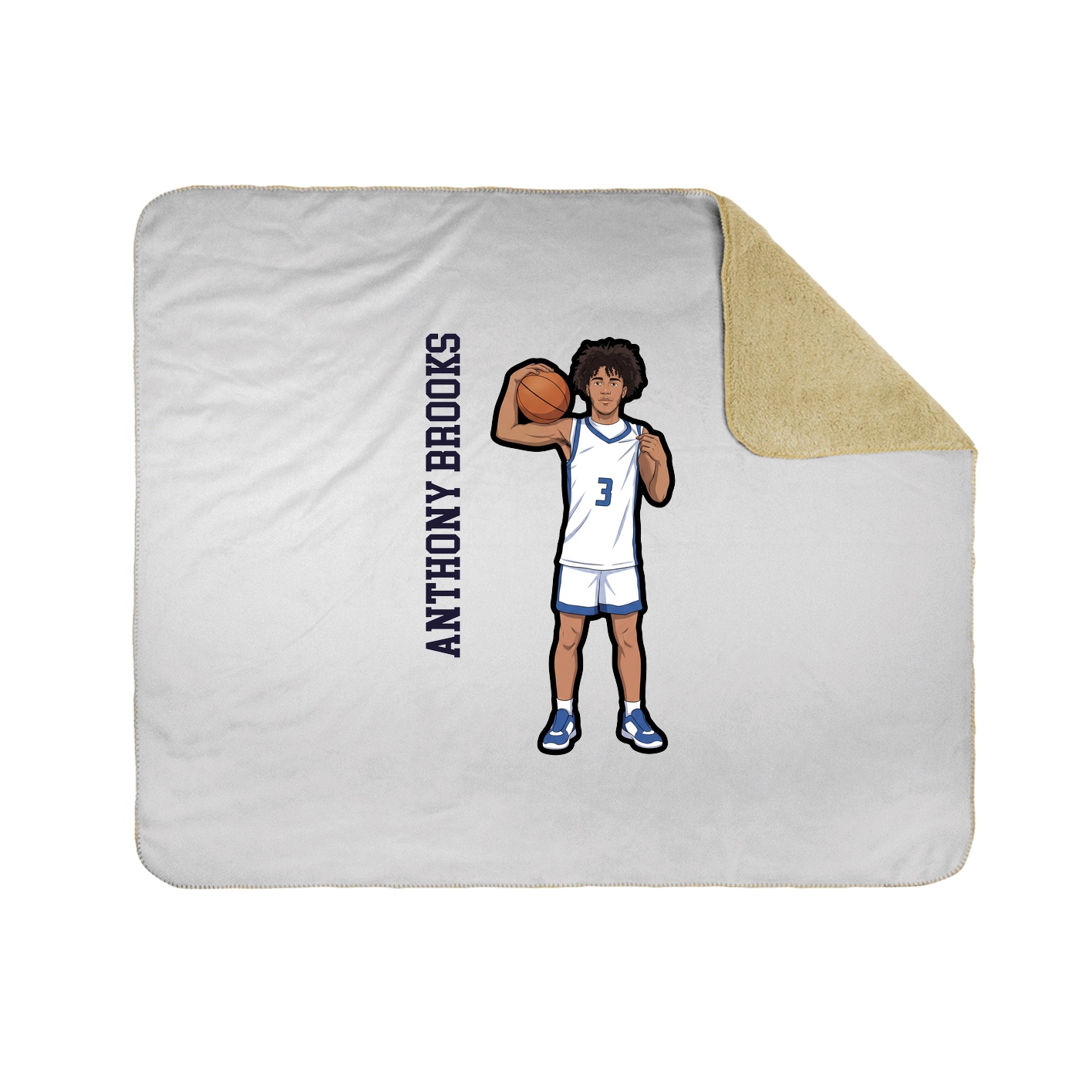 50x60 Sherpa Lined Throw Blanket