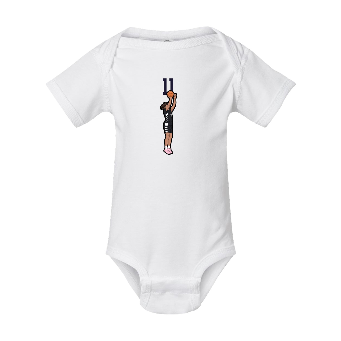 Baby Onesie — Number Top in White