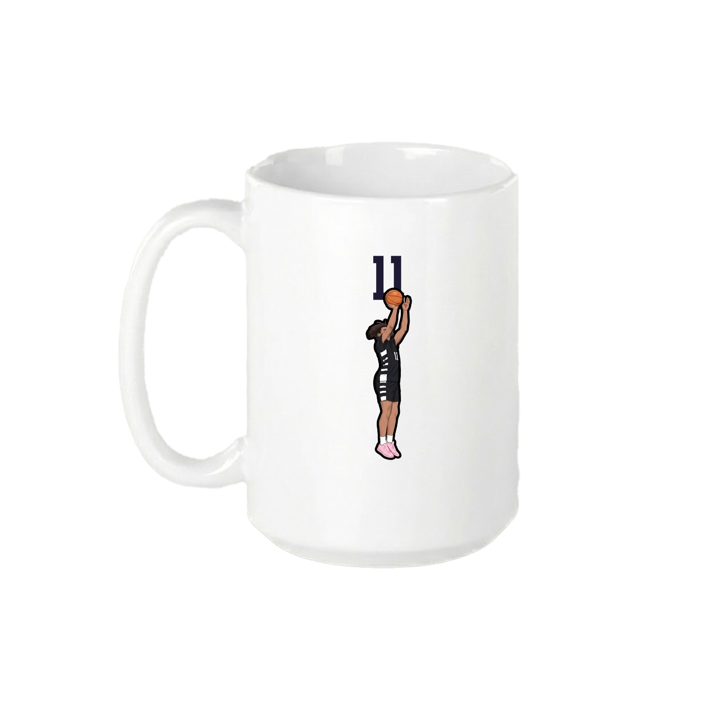 15oz Coffee Mug — Number Top in White