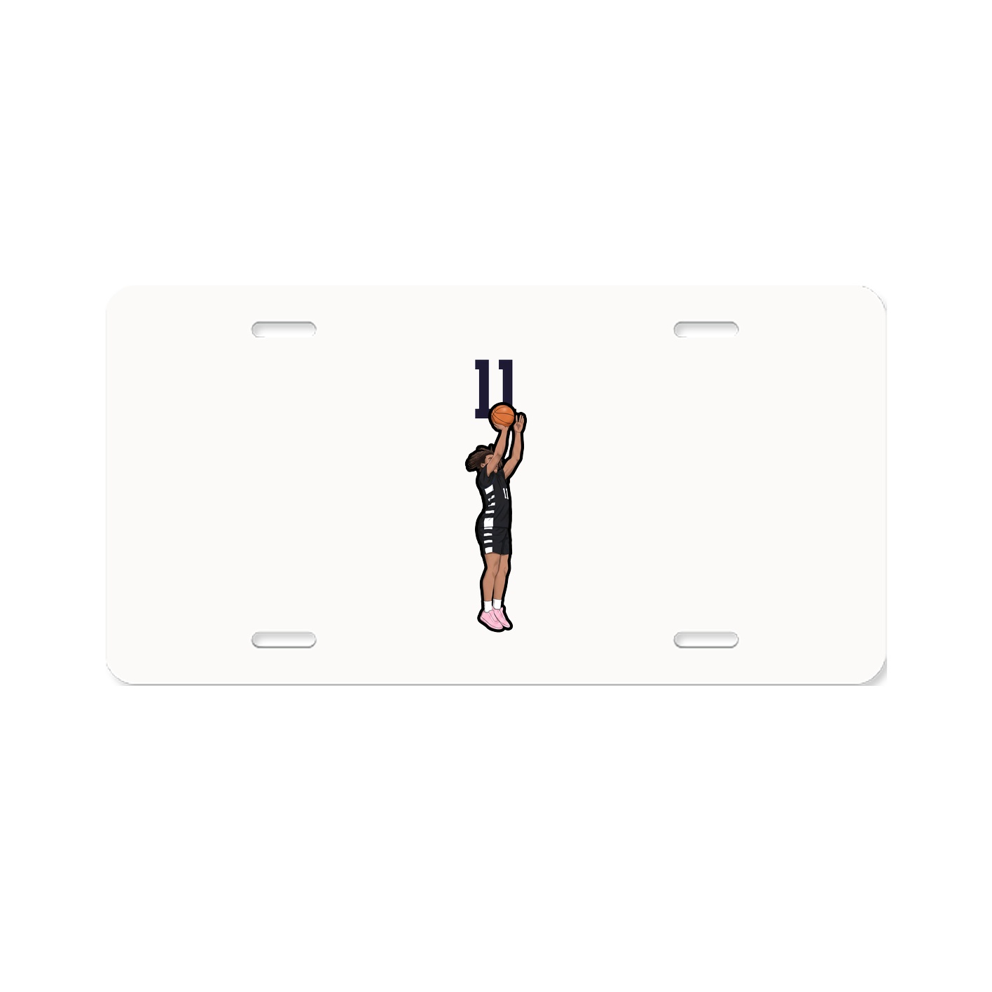 License Plate — Number Top in Classic