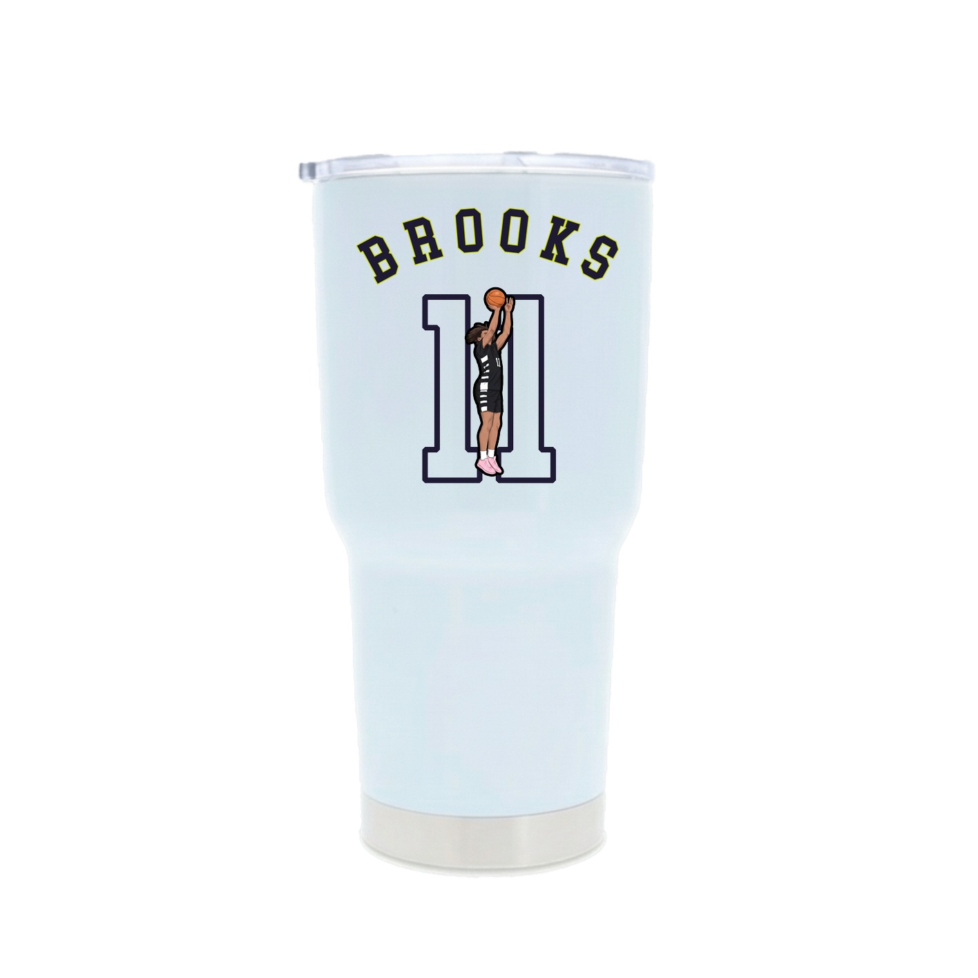 30oz Stainless Steel Tumbler — Shirsey Arch in White