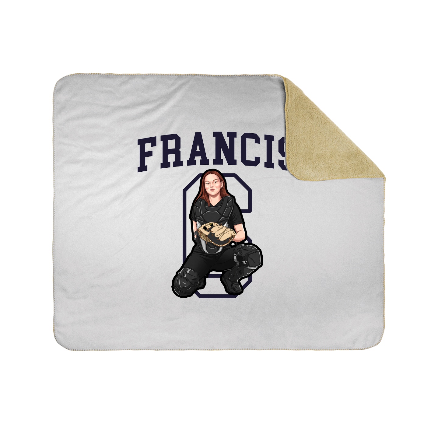 50x60 Sherpa Lined Throw Blanket