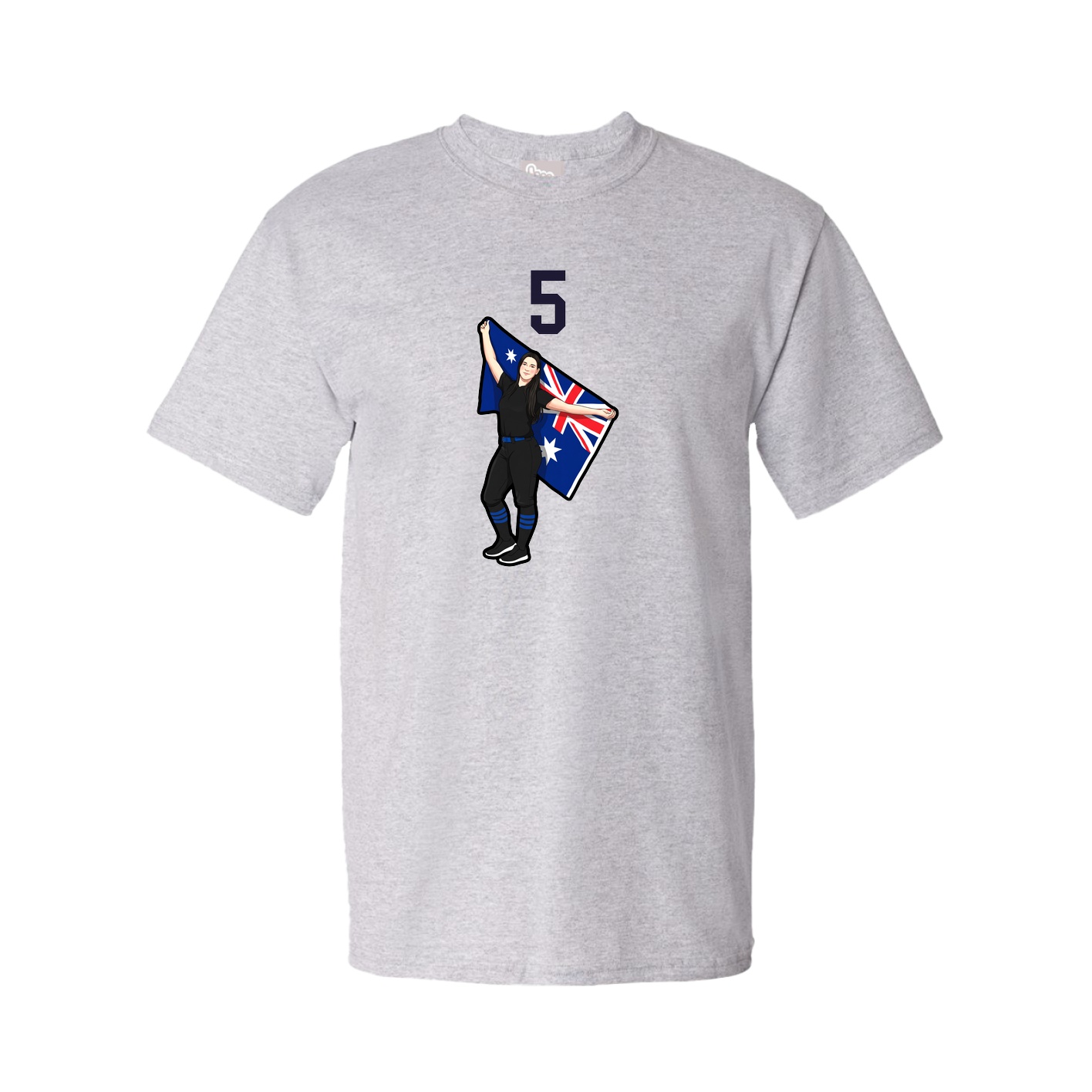 Tee — Number Top in Grey