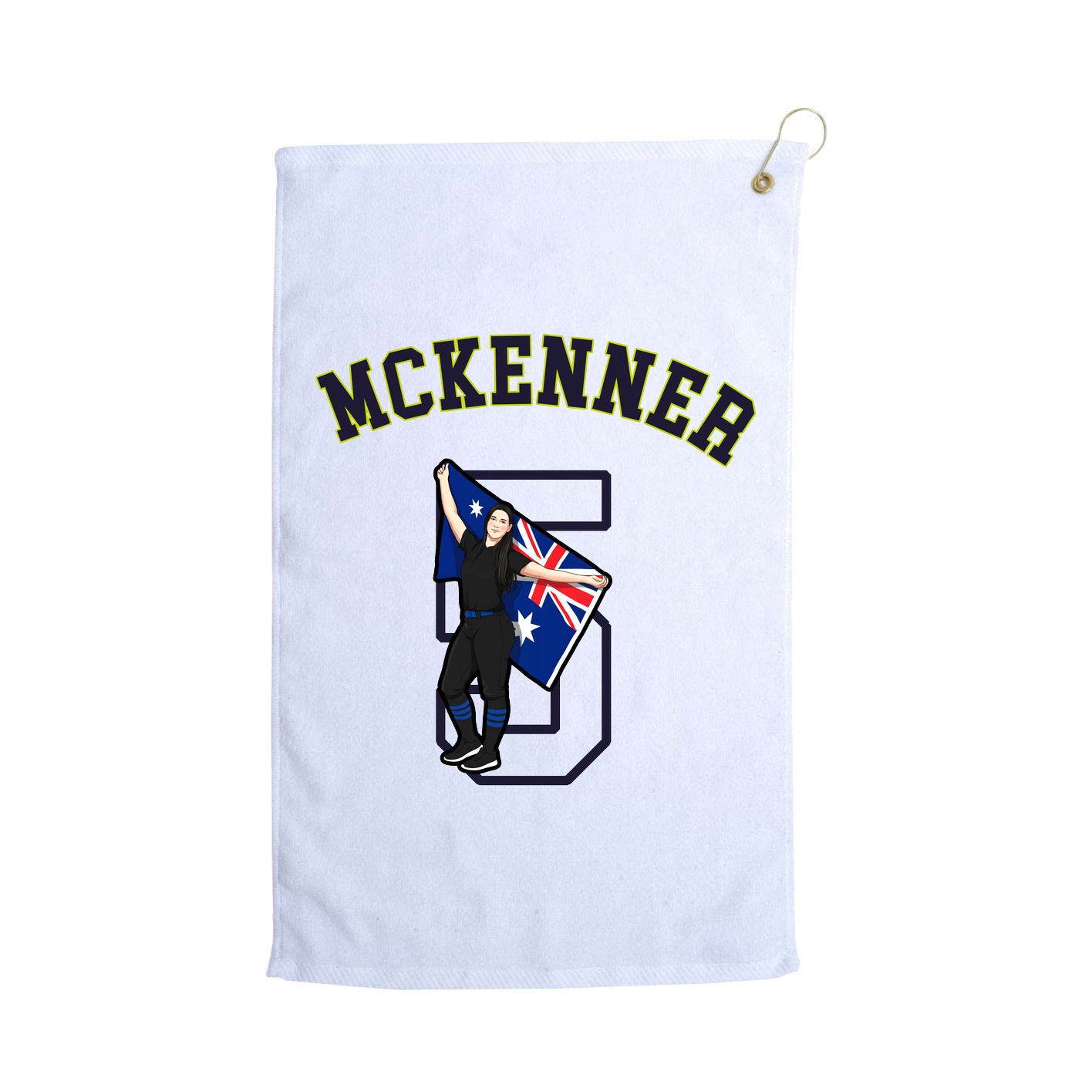 Golf Towel — Shirsey Arch in White