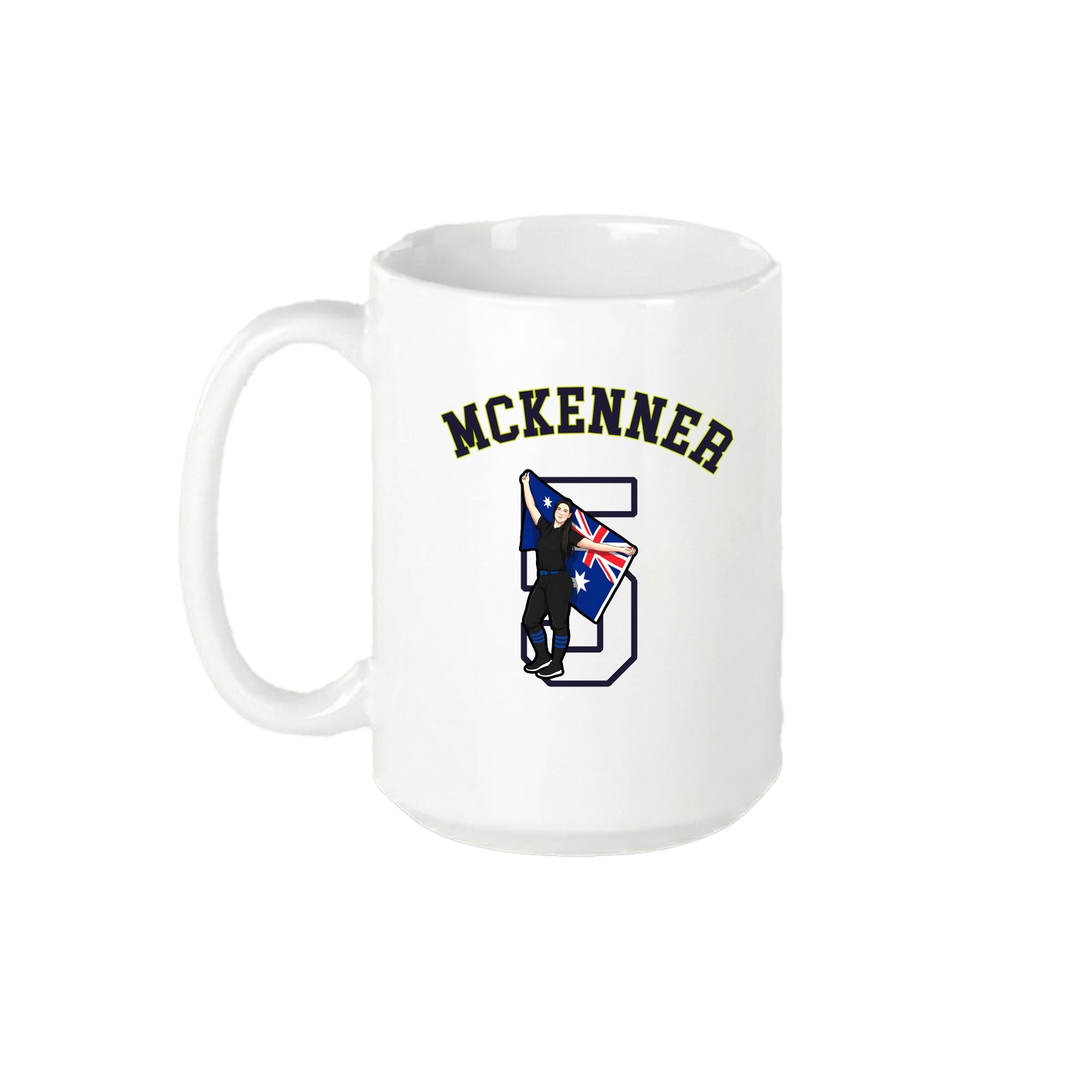15oz Coffee Mug — Shirsey Arch in White