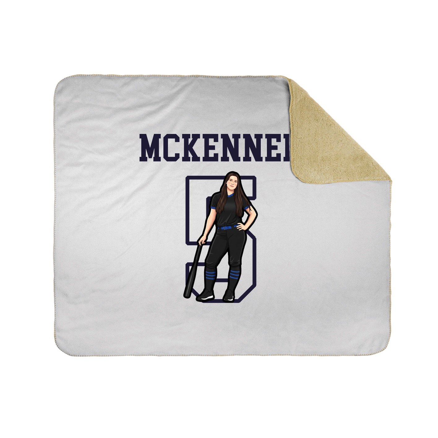 Throw Blanket — Shirsey in White