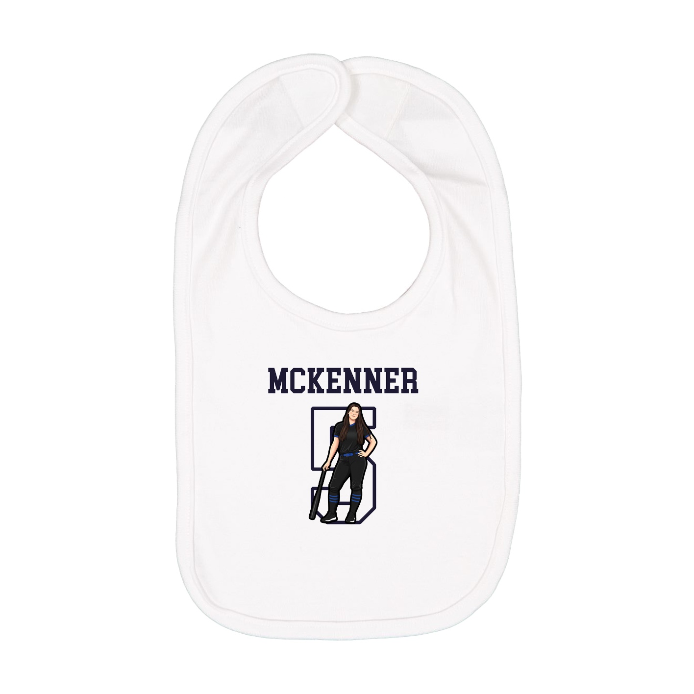 Infant Bib — Shirsey in White