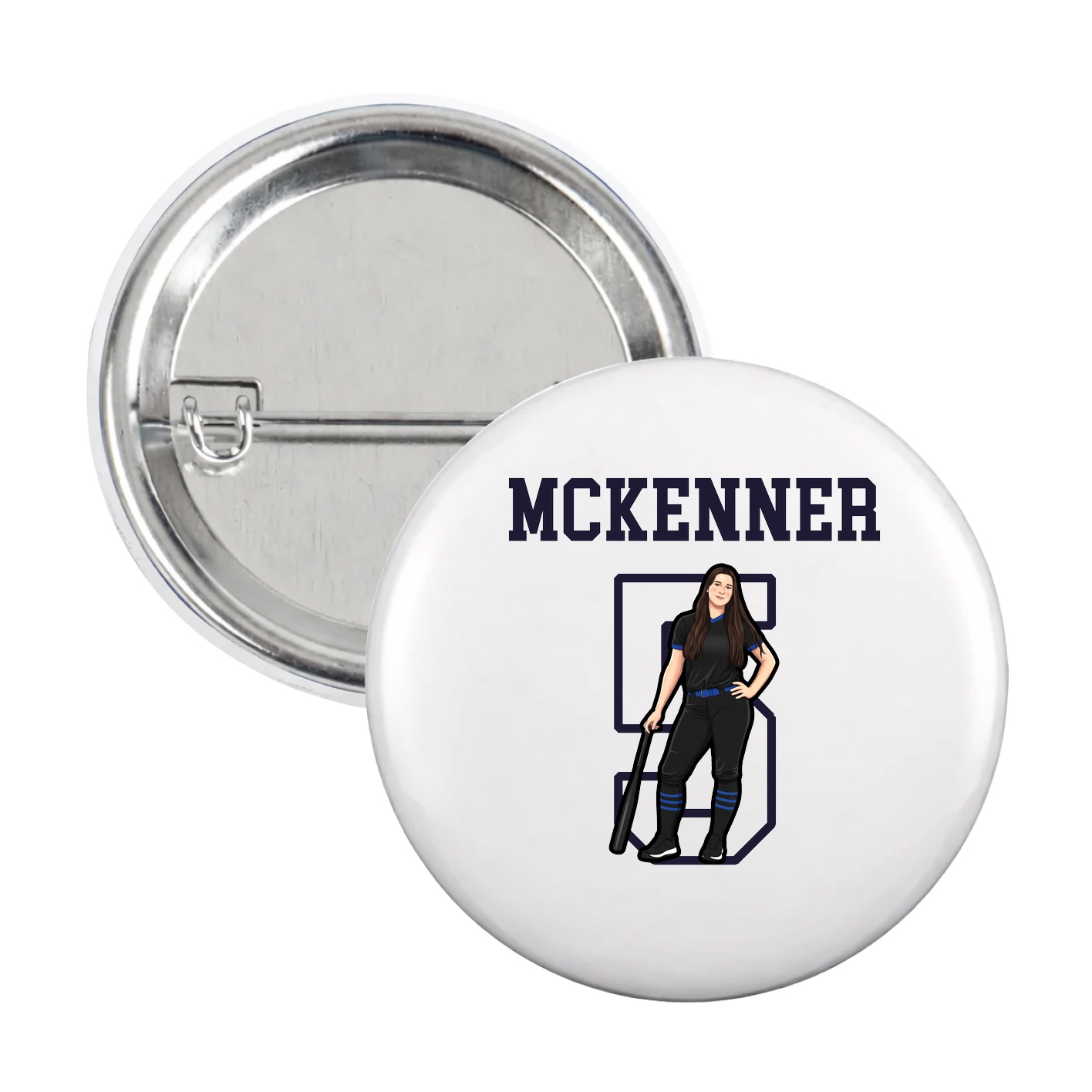 Game Day Button — Shirsey in White