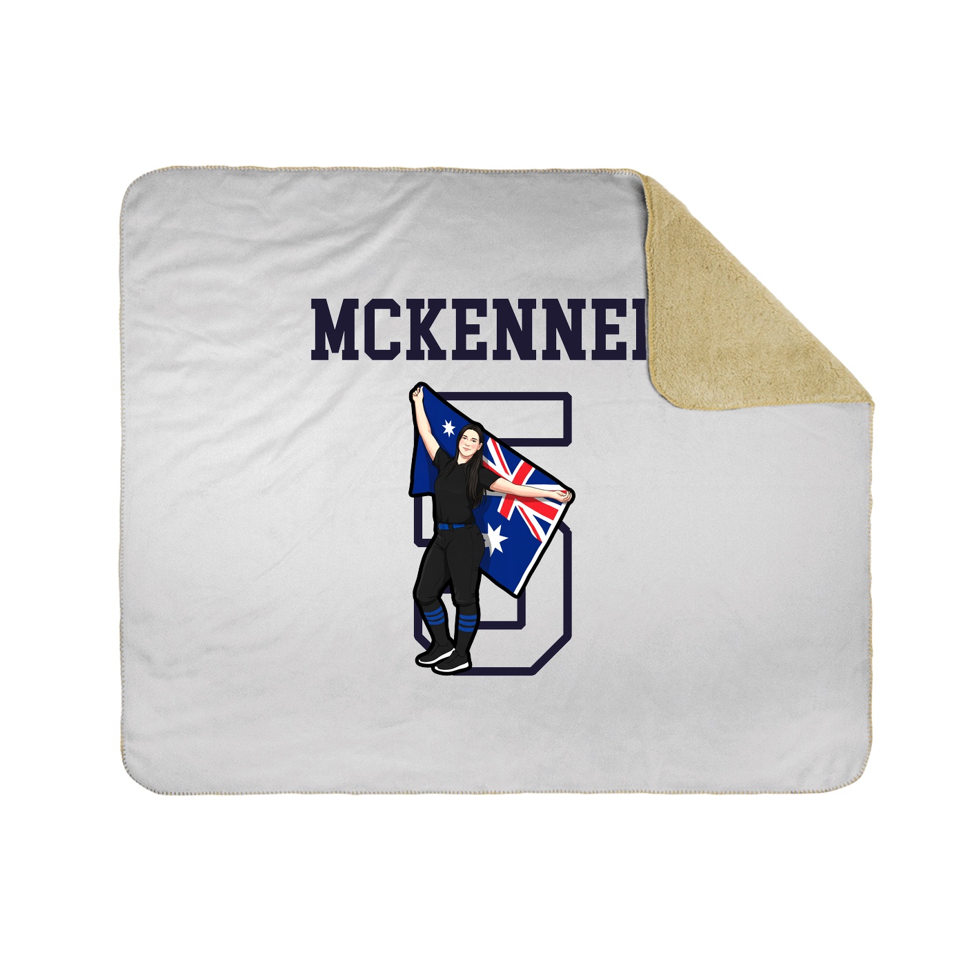 Throw Blanket — Shirsey in White