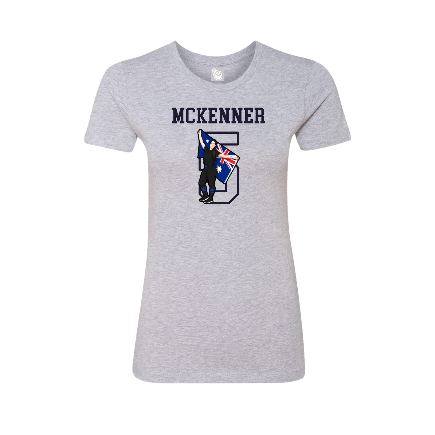 Fitted Women's Tee — Shirsey in Grey