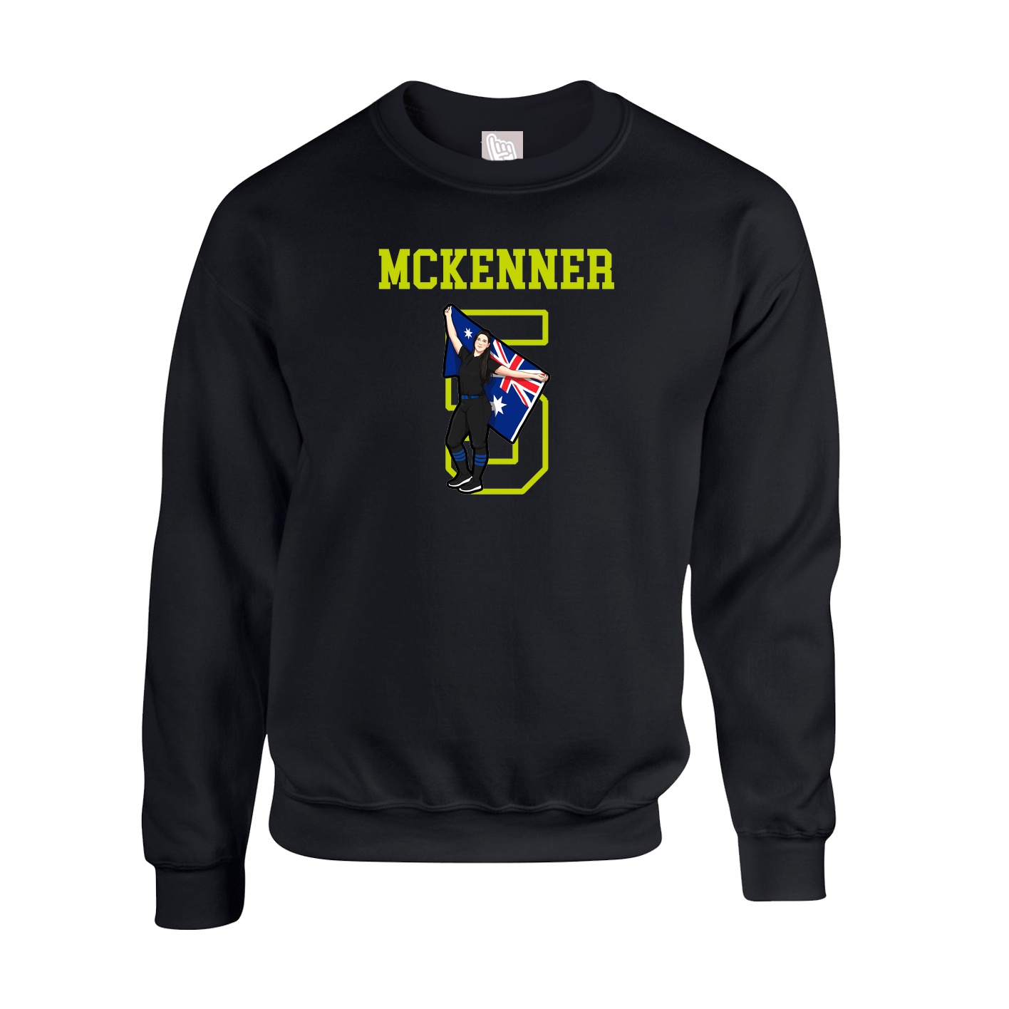 Fleece Crew — Shirsey in Black