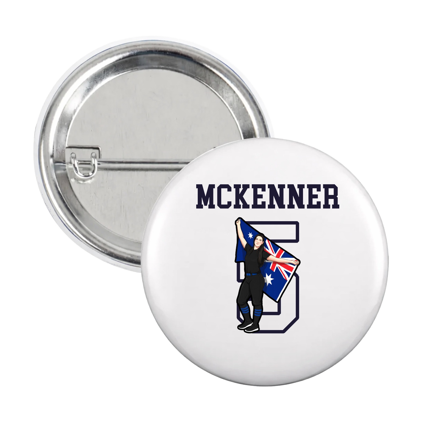 Game Day Button — Shirsey in White
