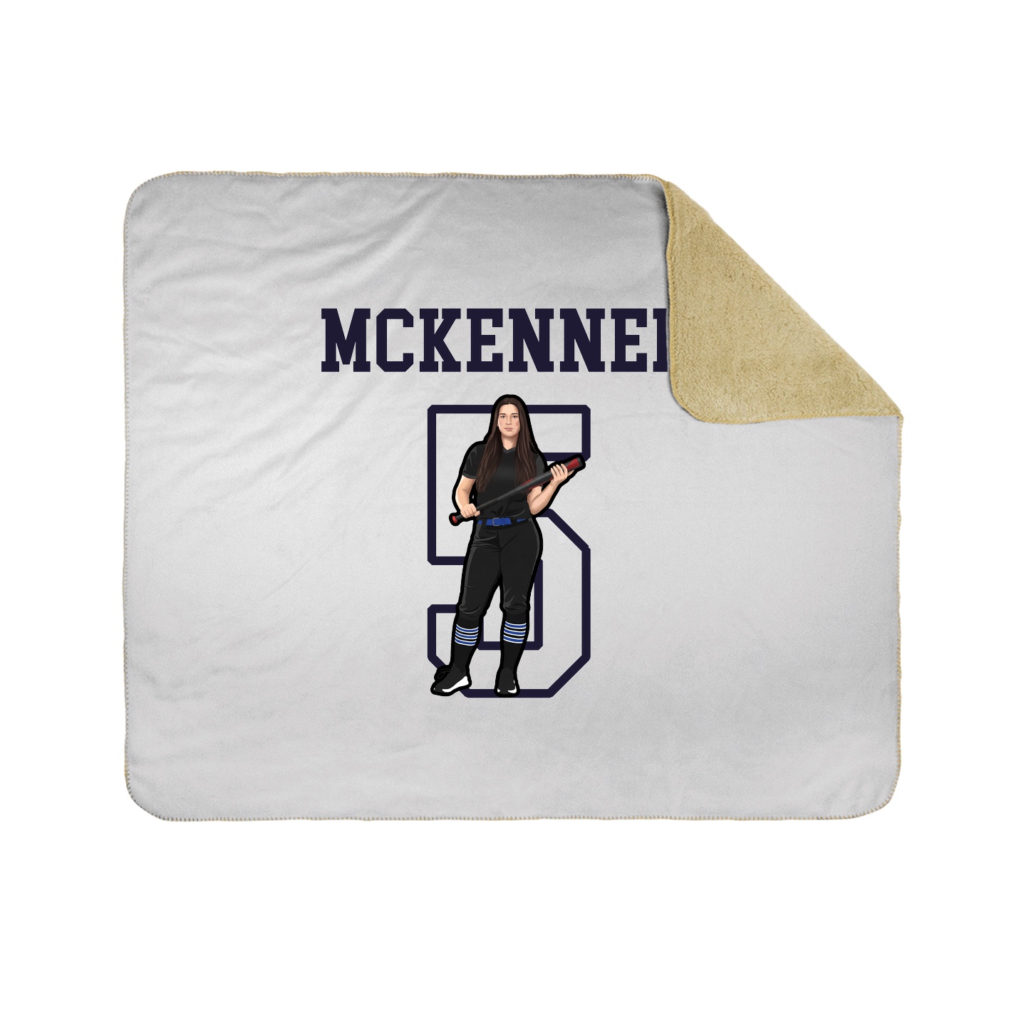 Throw Blanket — Shirsey in White