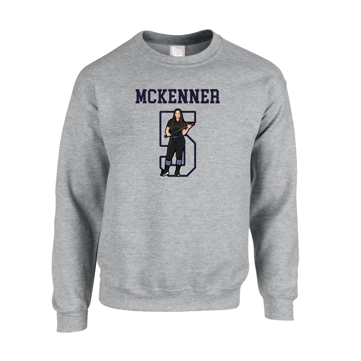 Fleece Crew — Shirsey in Grey