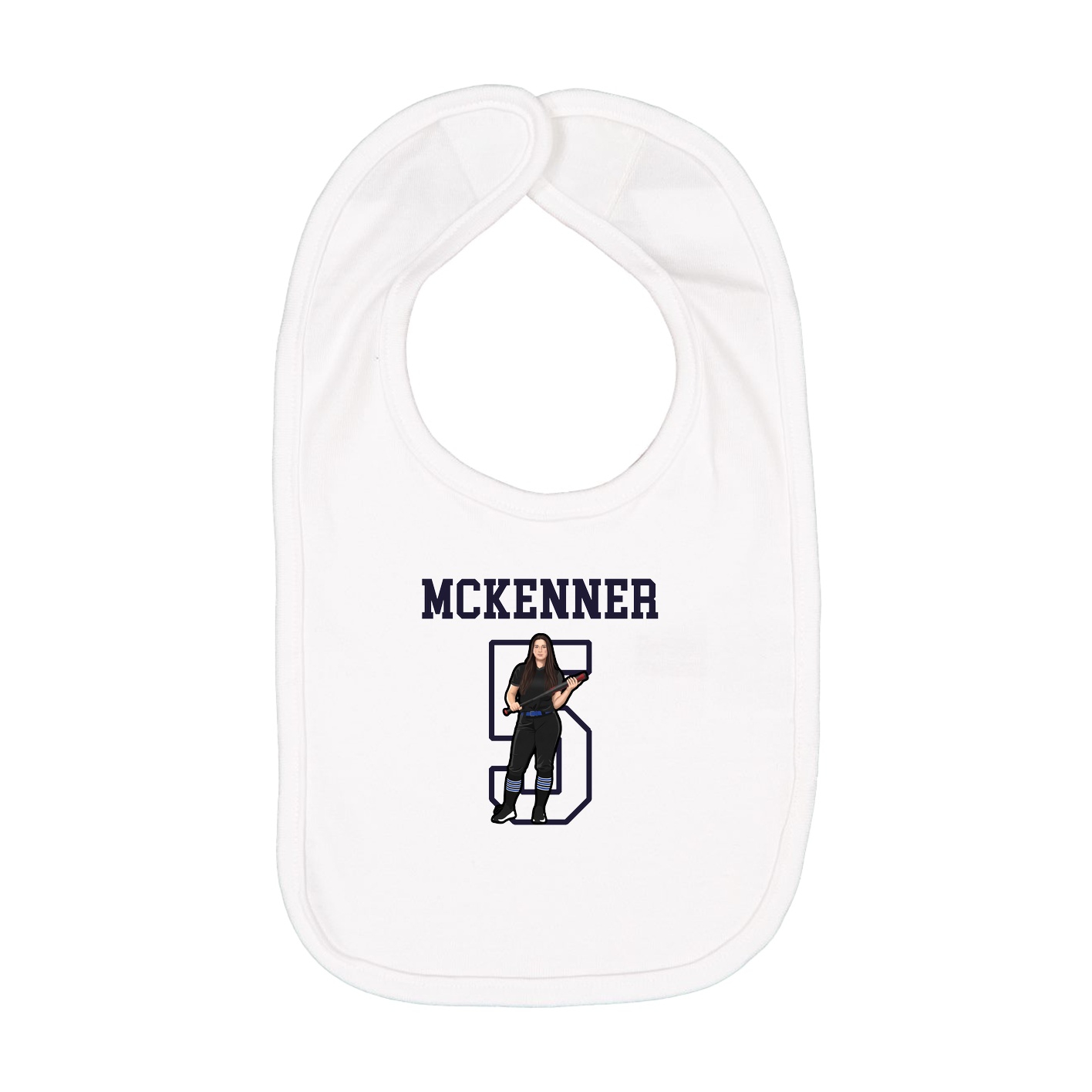 Infant Bib — Shirsey in White