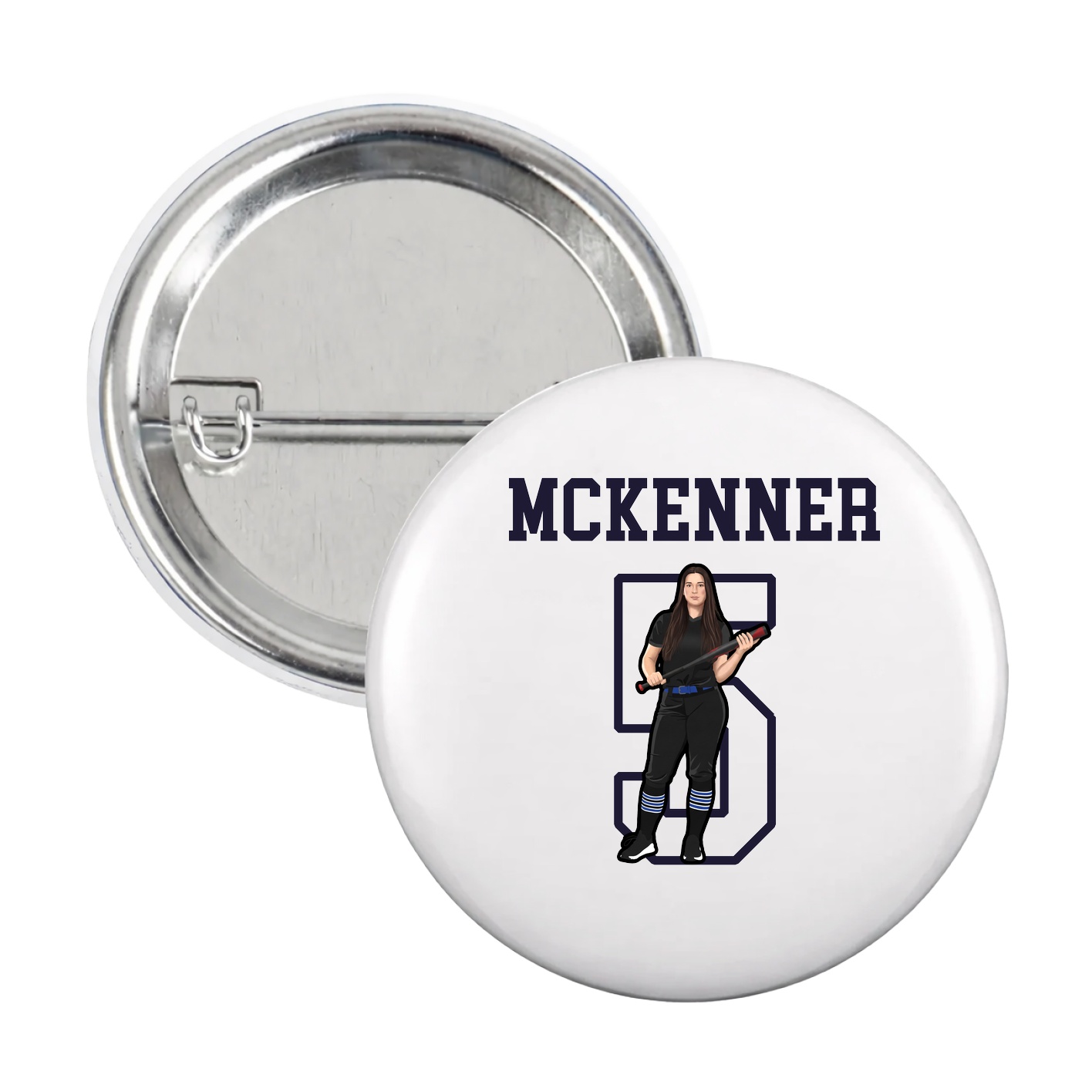 Game Day Button — Shirsey in White