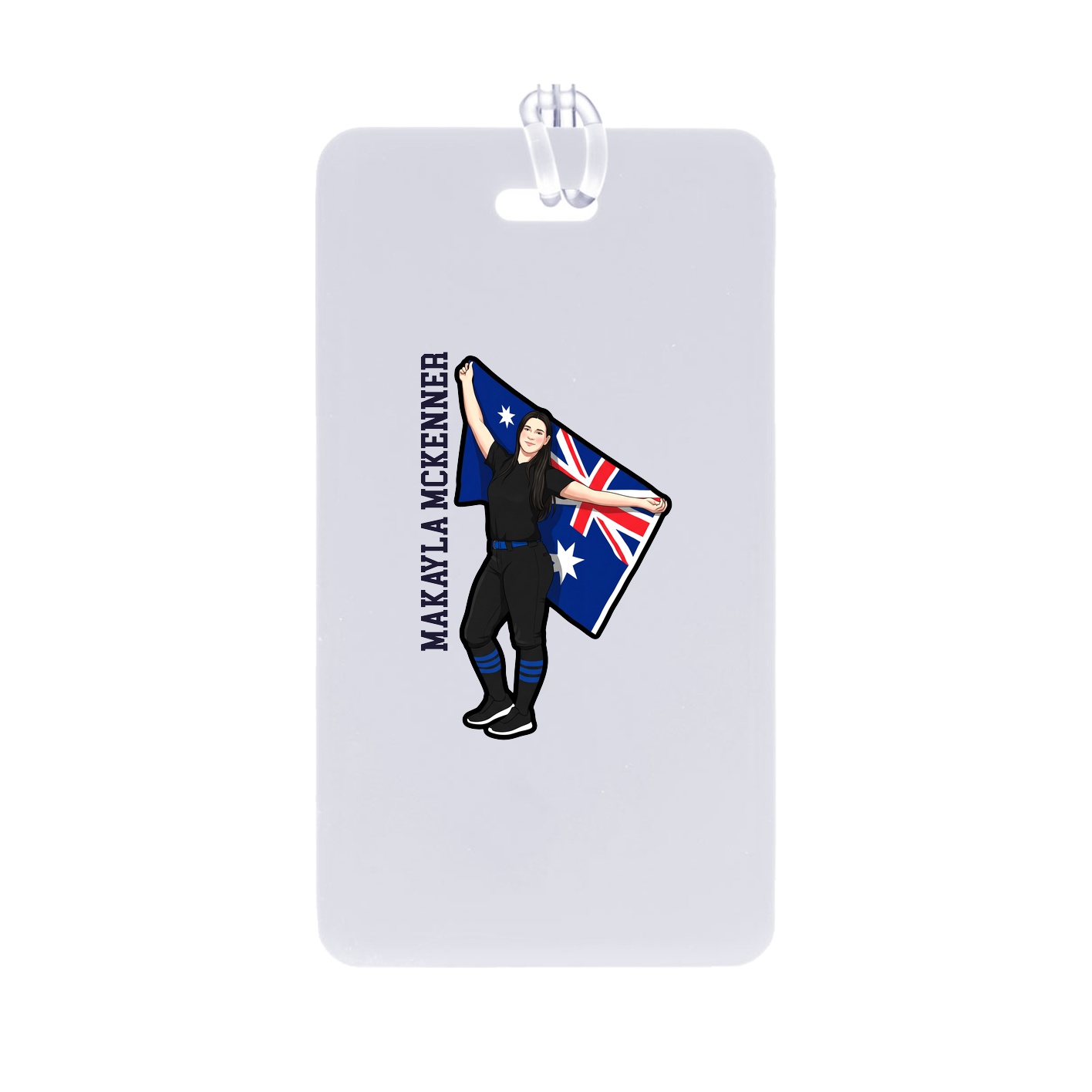 Bag Tag — Name Vertical in Classic