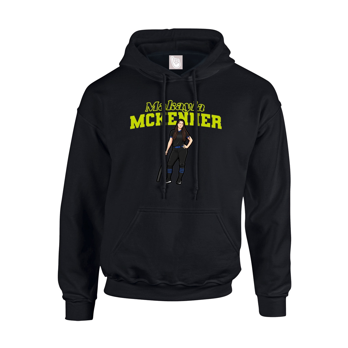 Hoodie — Name Arch in Black