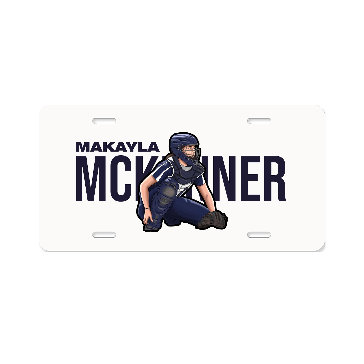 License Plate — Player Name in Classic