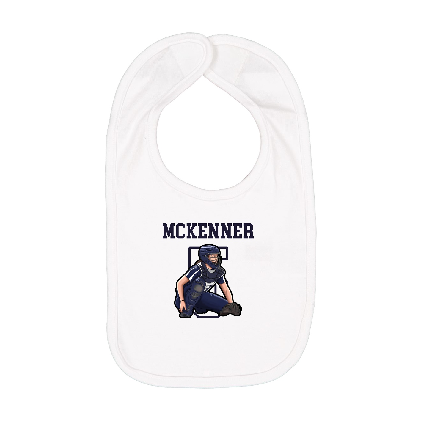 Infant Bib — Shirsey in White