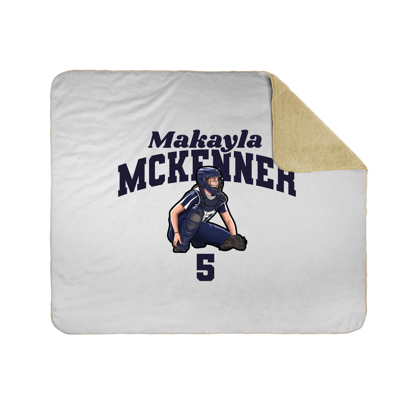 Throw Blanket — Signature Arch in White