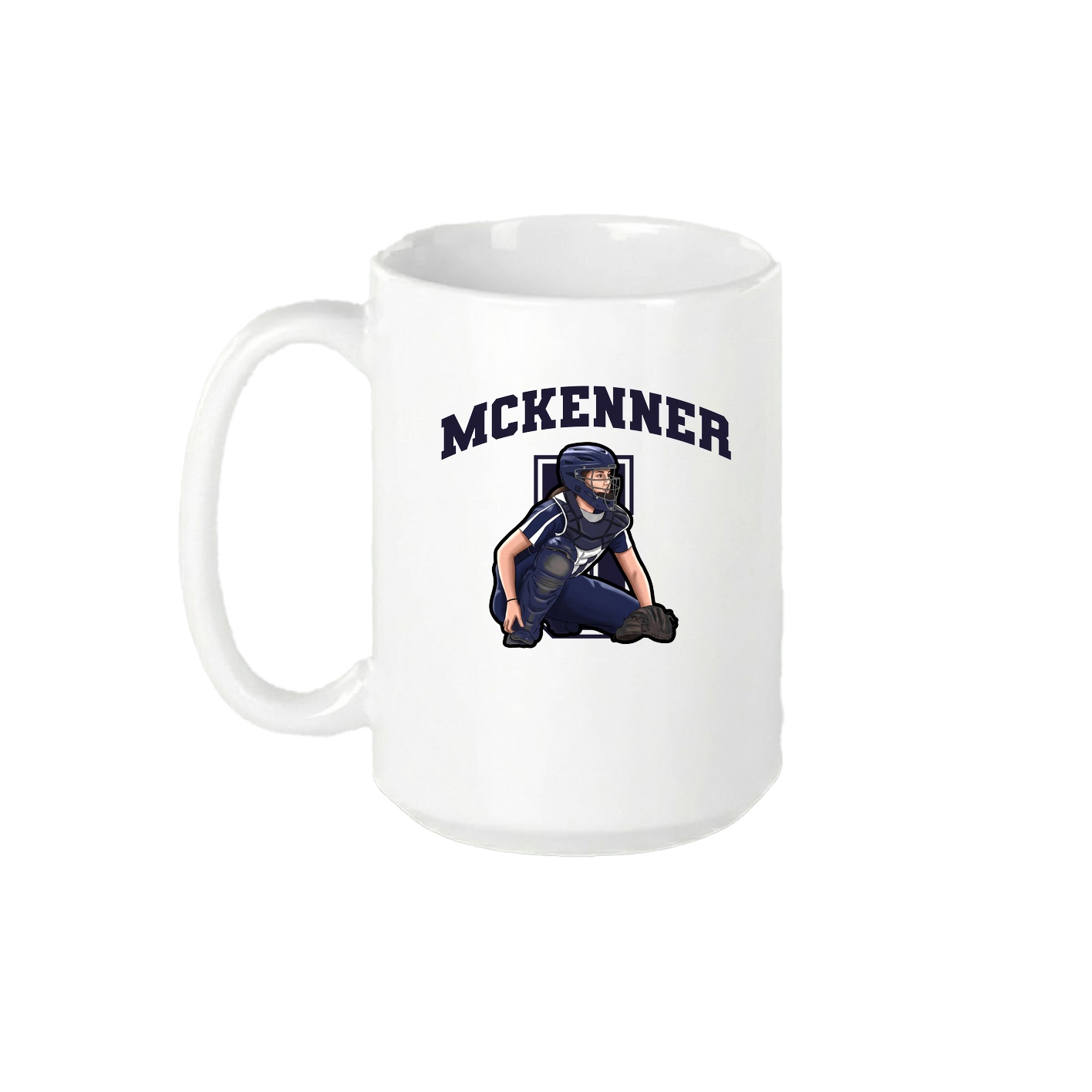 15oz Coffee Mug — Number in White
