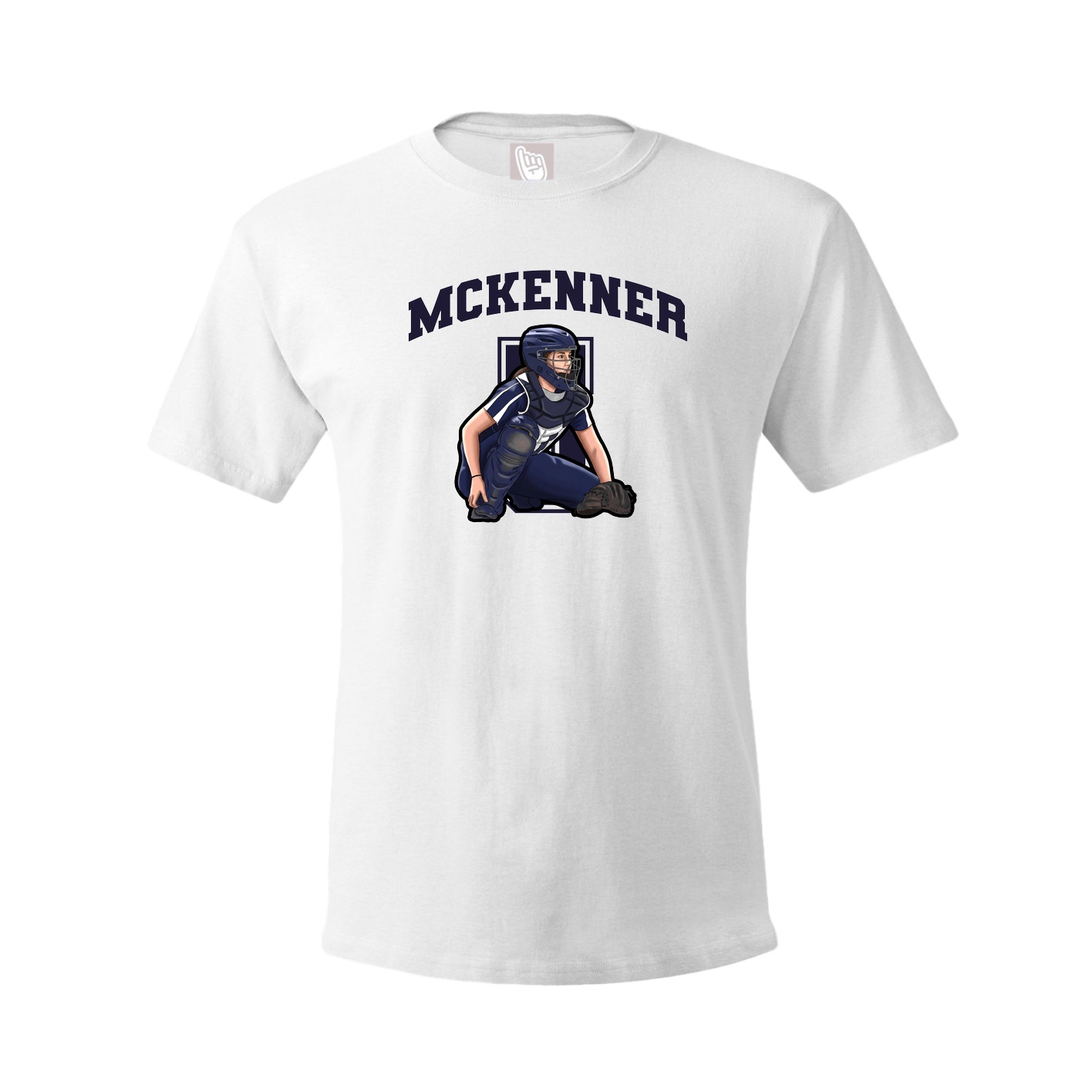 Youth Tee — Number in White