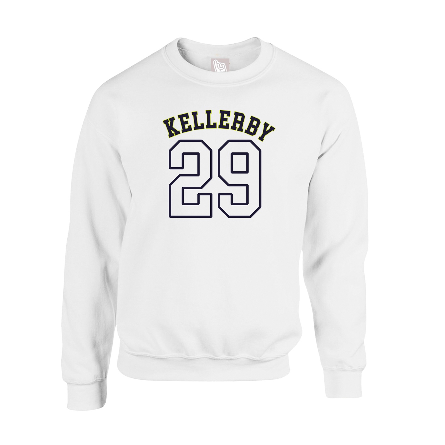 Fleece Crew — Shirsey Arch in White