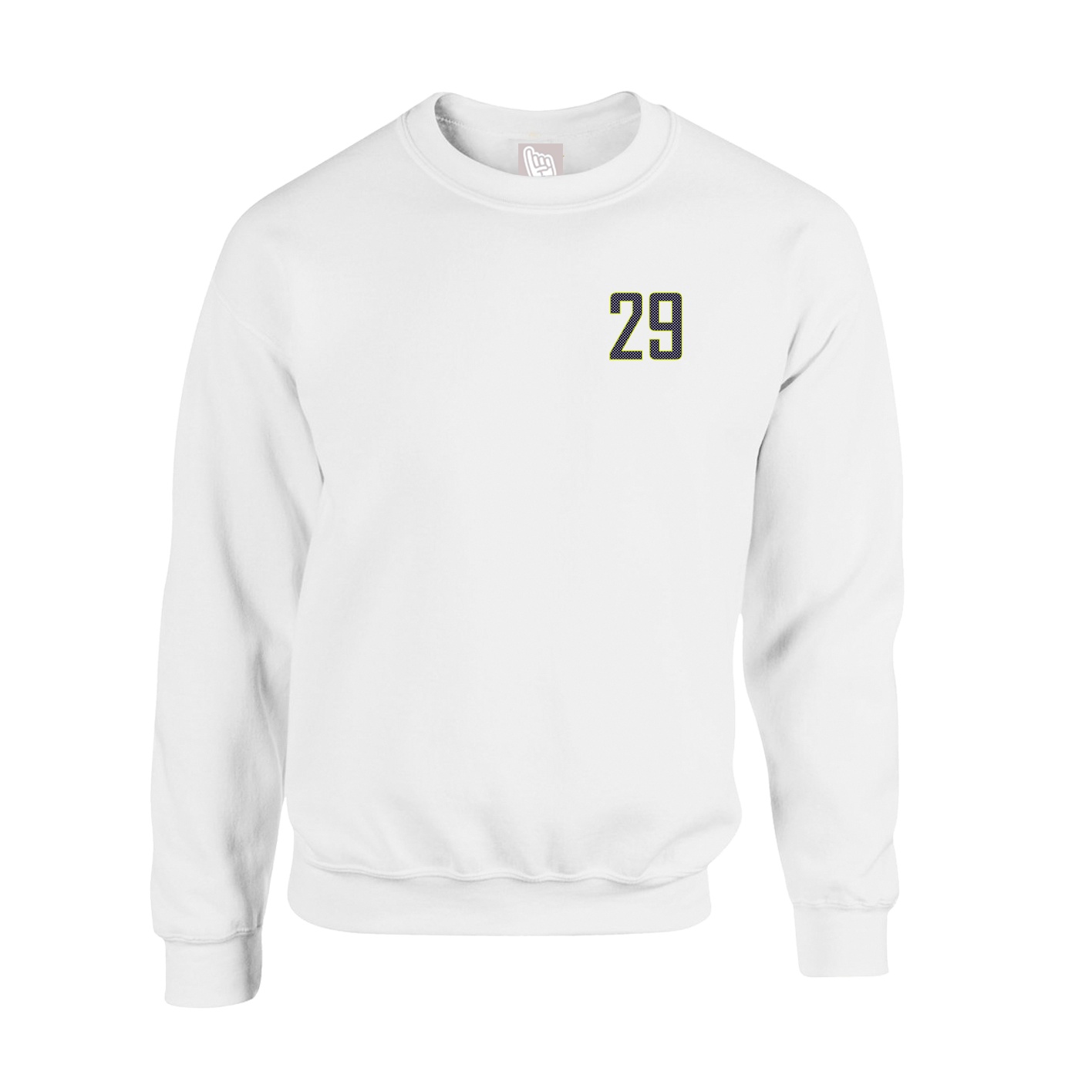 Fleece Crew — Front Shirsy in White