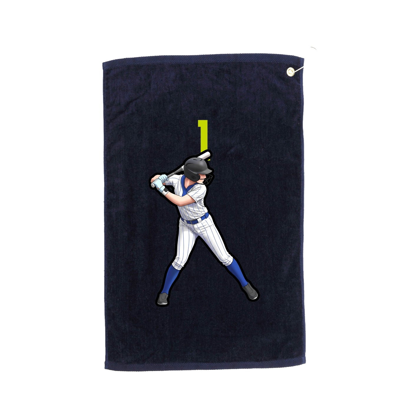 Golf Towel — Number Top in Navy