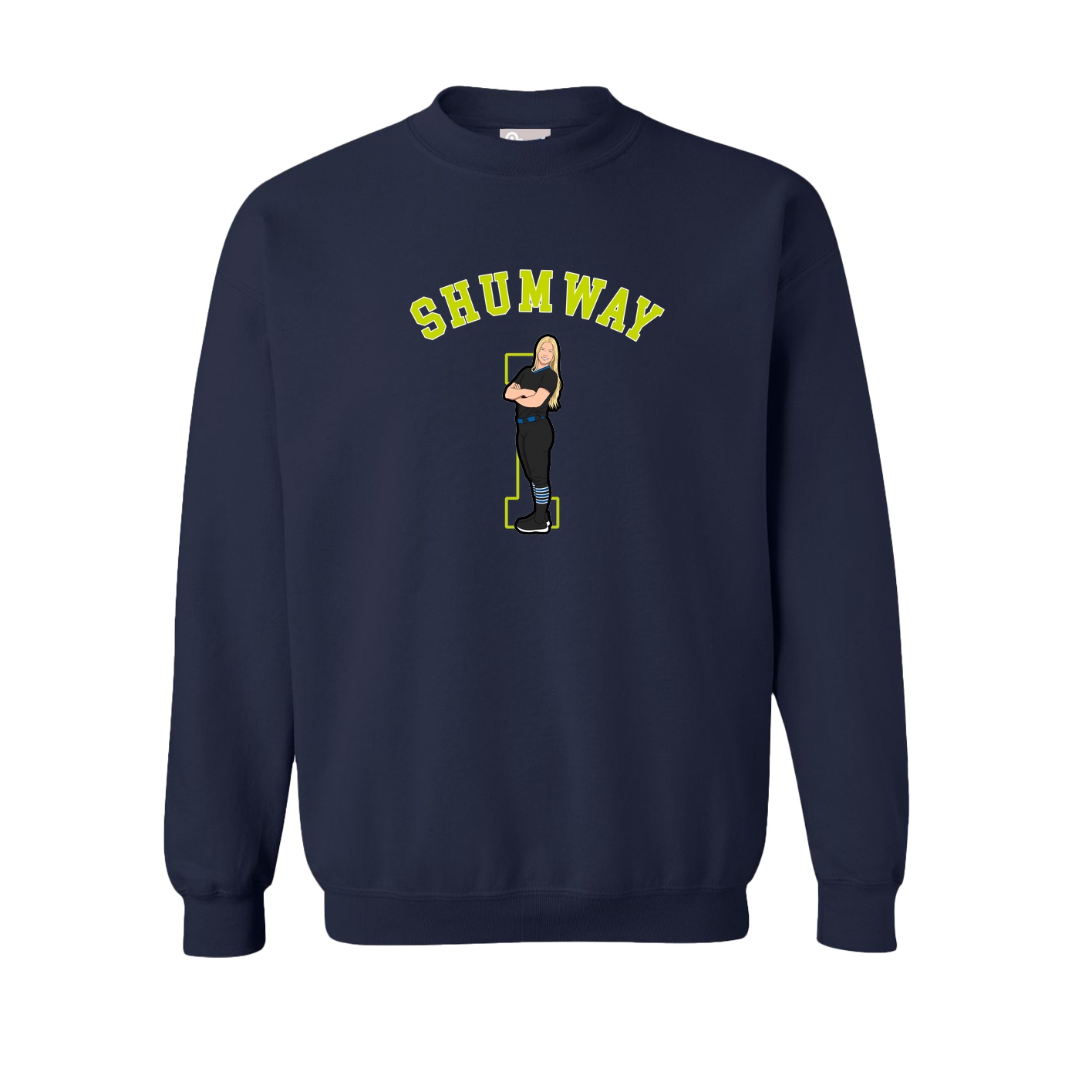 Fleece Crew — Shirsey Arch in Navy