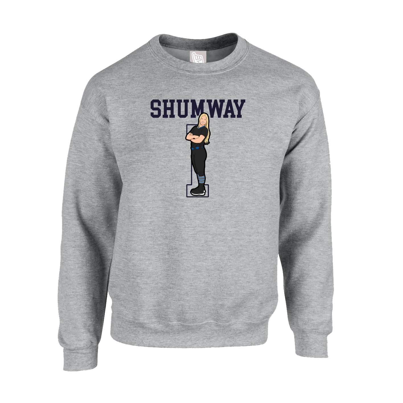 Fleece Crew — Shirsey in Grey