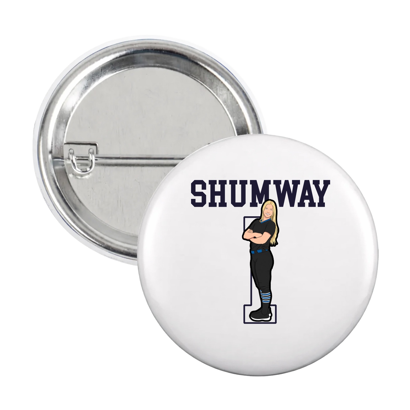 Game Day Button — Shirsey in White
