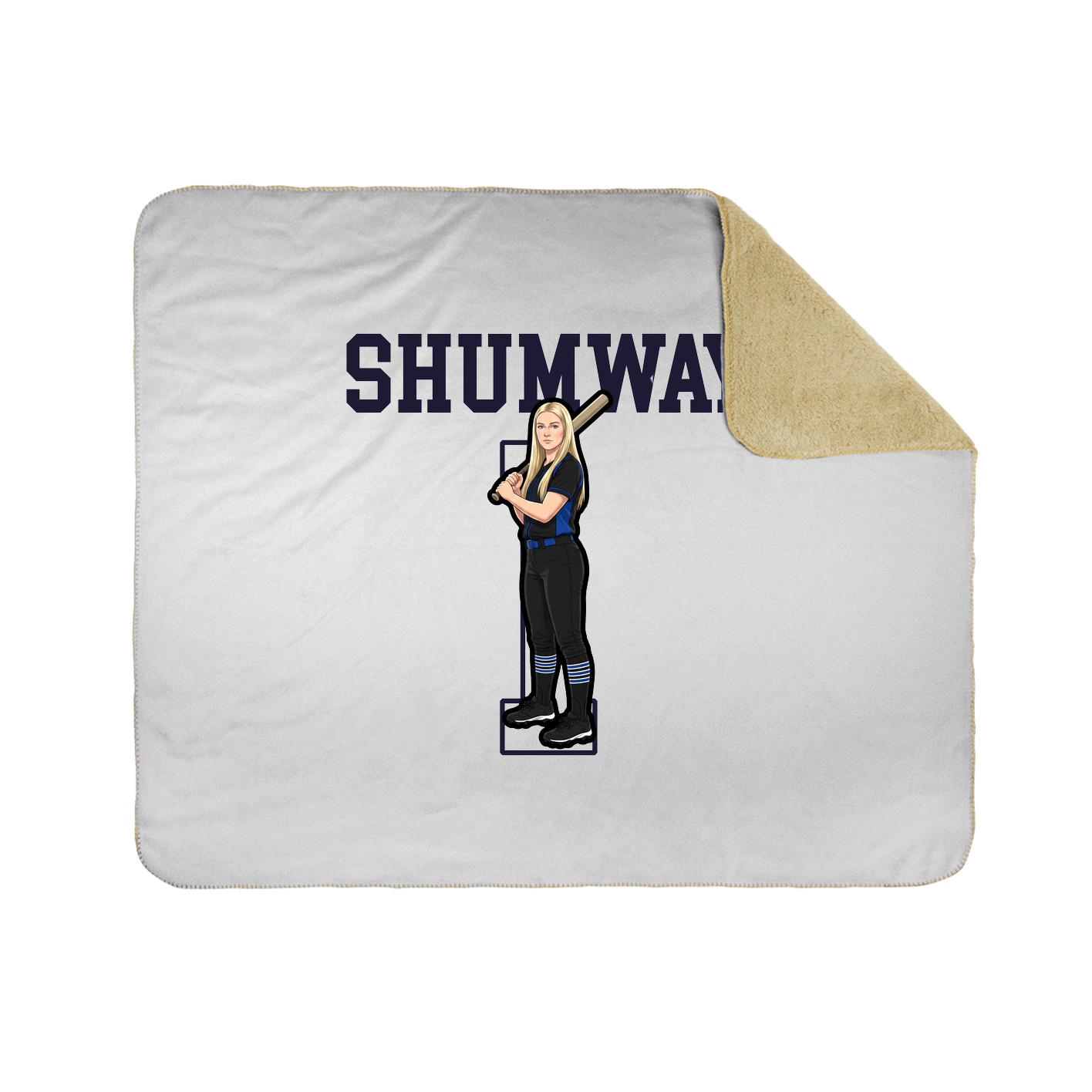 Throw Blanket — Shirsey in White