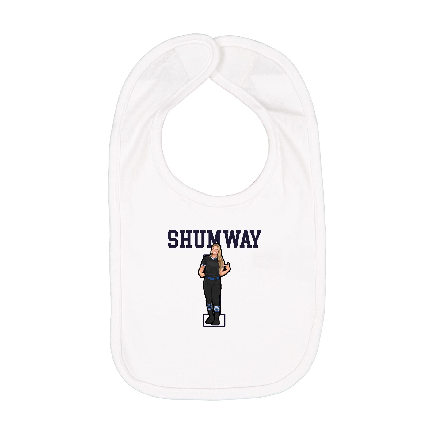 Infant Bib — Shirsey in White