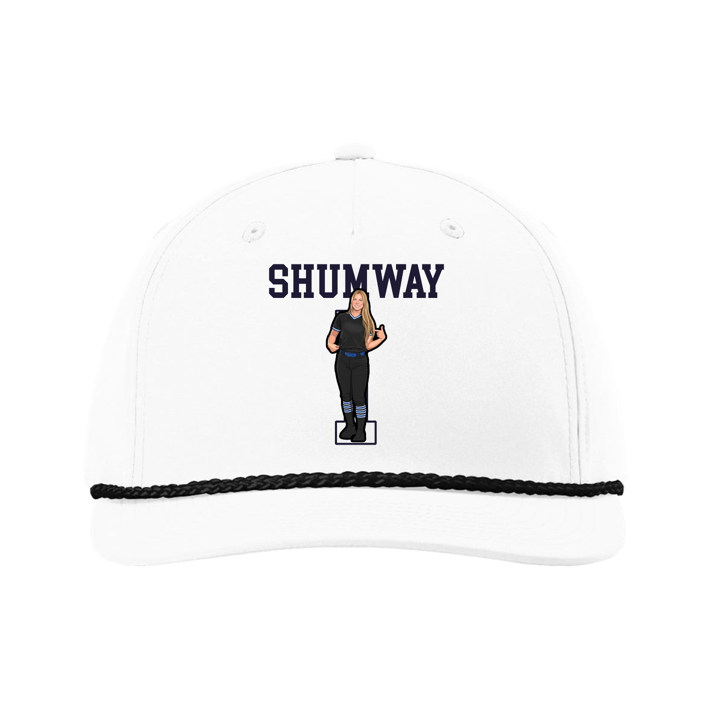 Five-Panel Classic Rope Cap — Shirsey in White