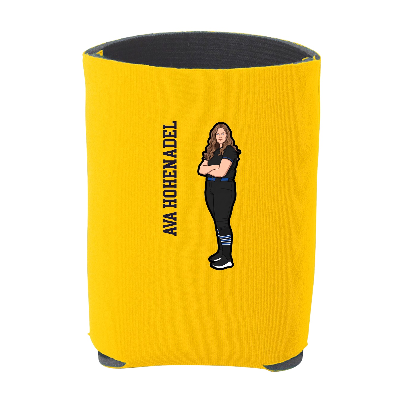 Can Holder — Name Vertical in Yellow
