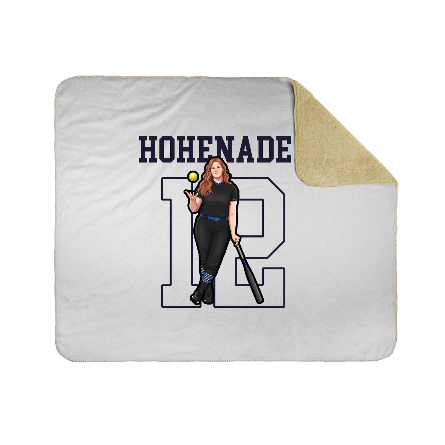 Throw Blanket — Shirsey in White