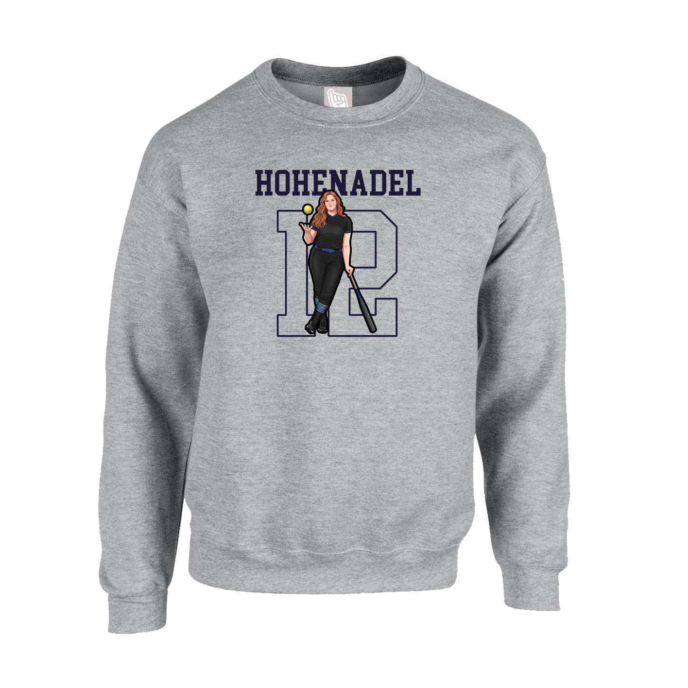 Fleece Crew — Shirsey in Grey