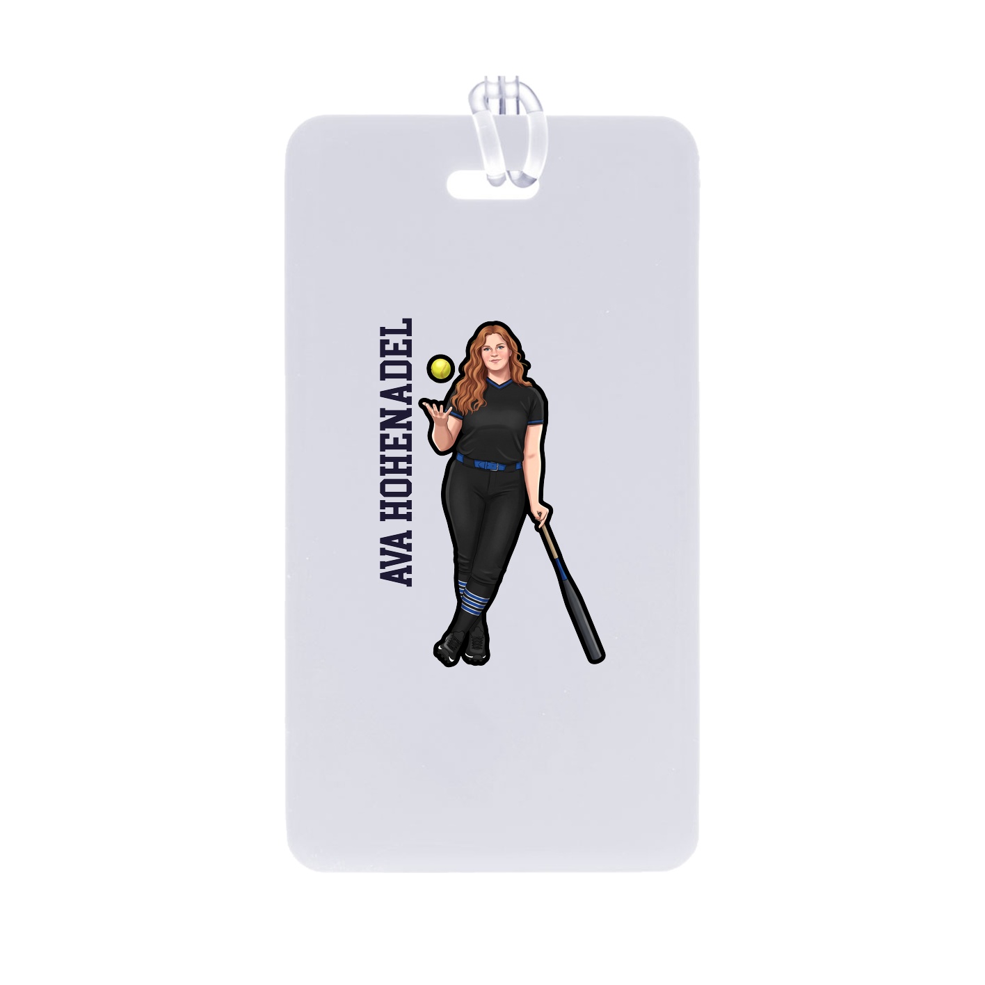 Bag Tag — Name Vertical in Classic